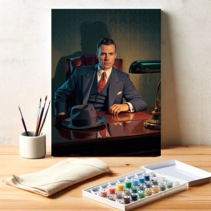 The Velvet Boss|Custom Paint by Numbers Kit