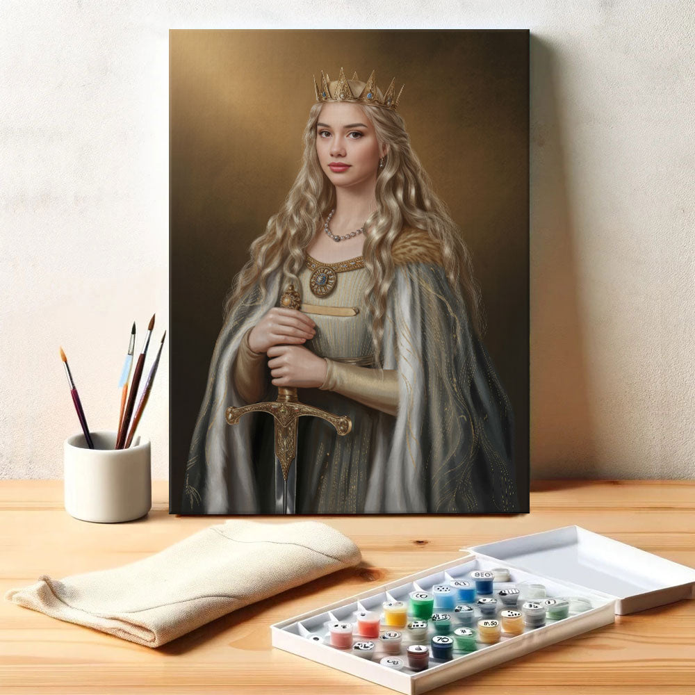 The Sword Queen|Custom Paint by Numbers Kit