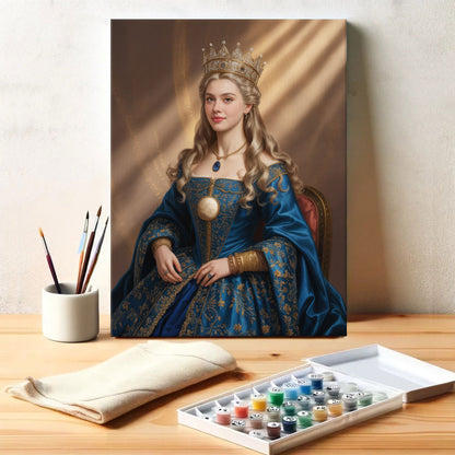 Sapphire Queen|Custom Paint by Numbers Kit