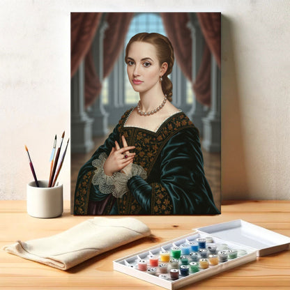 A Renaissance Portrait|Custom Paint by Numbers Kit