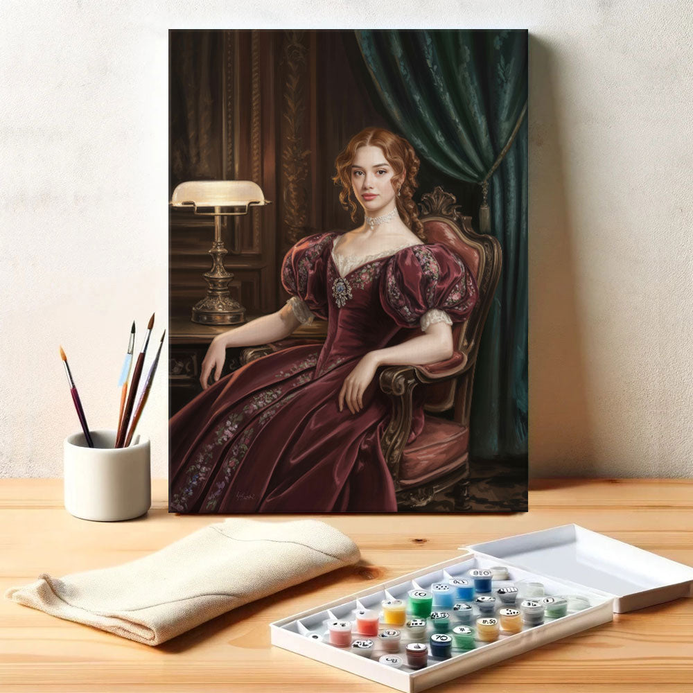 The Ruby Queen|Custom Paint by Numbers Kit