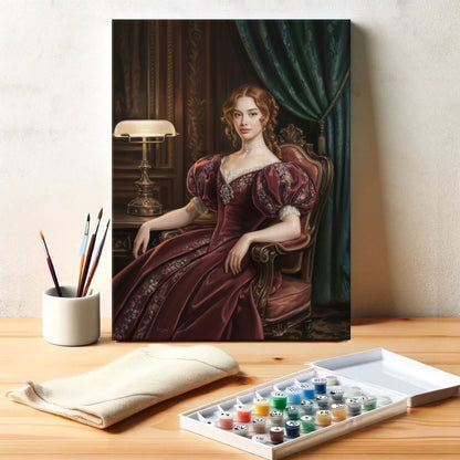 The Ruby Queen|Custom Paint by Numbers Kit