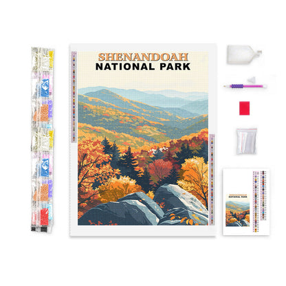 Shenandoah National Park Diamond Painting (Vintage Edition)