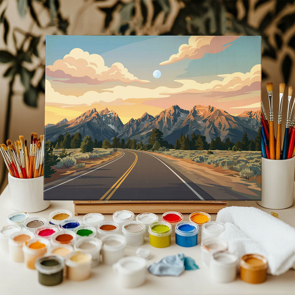 Scenic Drives - Grand Teton | Paint by Numbers Kit