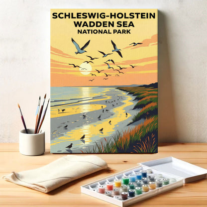 Schleswig-Holstein Wadden Sea - German National Park | Paint by Numbers Kit