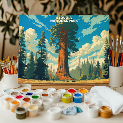 Sequoia National Park - Landscape | Paint by Numbers Kit