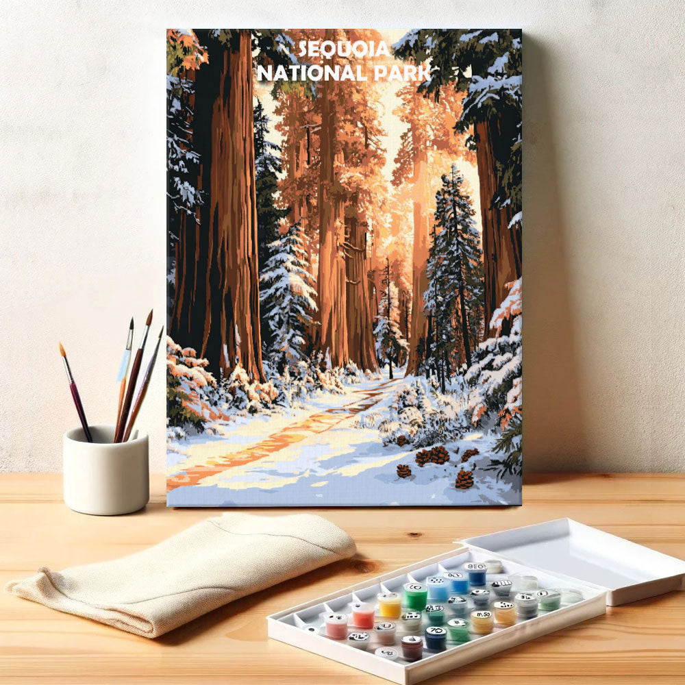 Sequoia National Park Winter | Paint by Numbers Kit