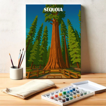 Sequoia National Park Beginner | Paint by Numbers Kit