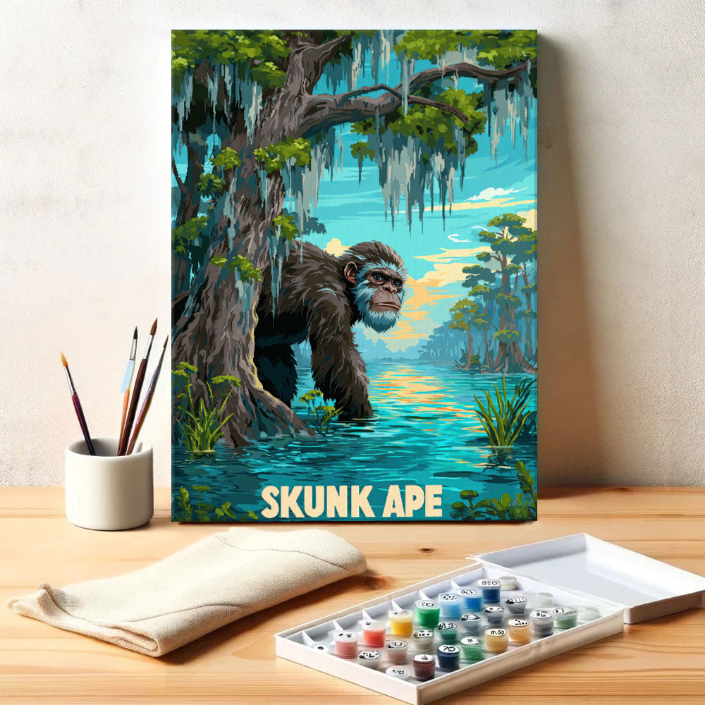 Skunk Ape - American Legends | Paint by Numbers Kit
