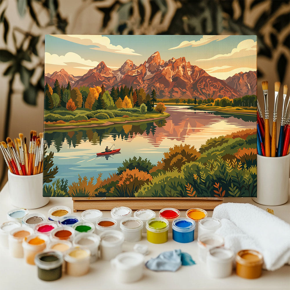 Snake River Grand Teton | Paint by Numbers Kit
