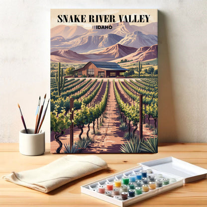 Snake River Valley Wineries, Idaho | Paint by Numbers Kit