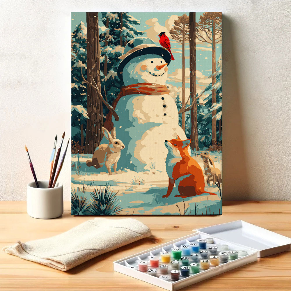 Snow Play | Paint by Numbers Kit