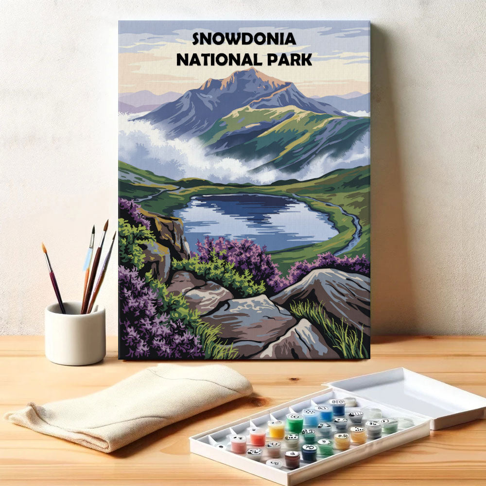 Snowdonia, britischer Nationalpark | Malen nach Zahlen-Set