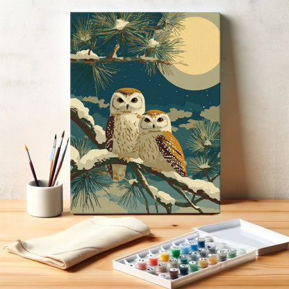 Snowy Owls | Paint by Numbers Kit