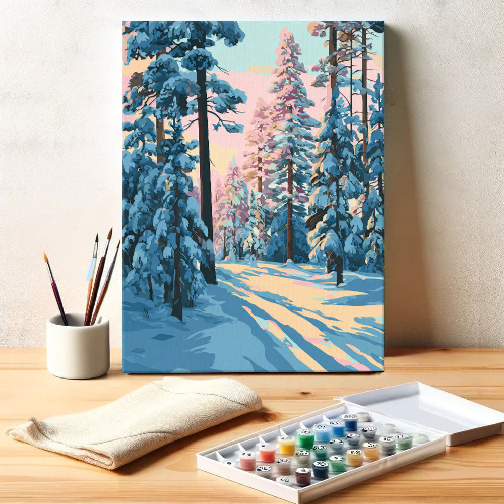 Snowy Path | Paint by Numbers Kit