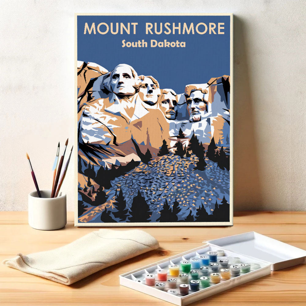 South Dakota - Mount Rushmore | Paint by Numbers Kit