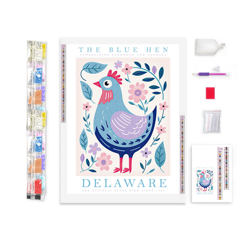 Delaware State Bird Diamond Painting