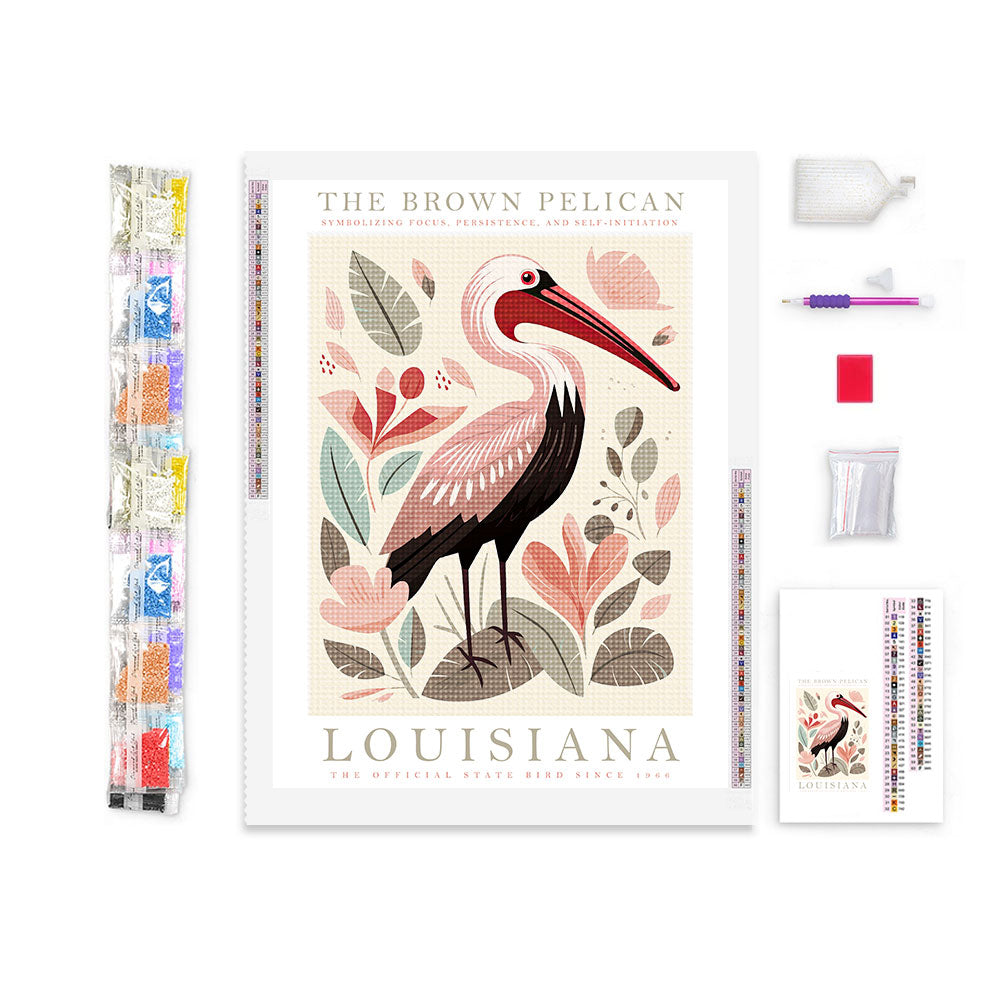 Louisiana State Bird Diamond Painting