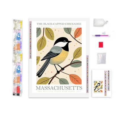 Massachusetts State Bird Diamond Painting