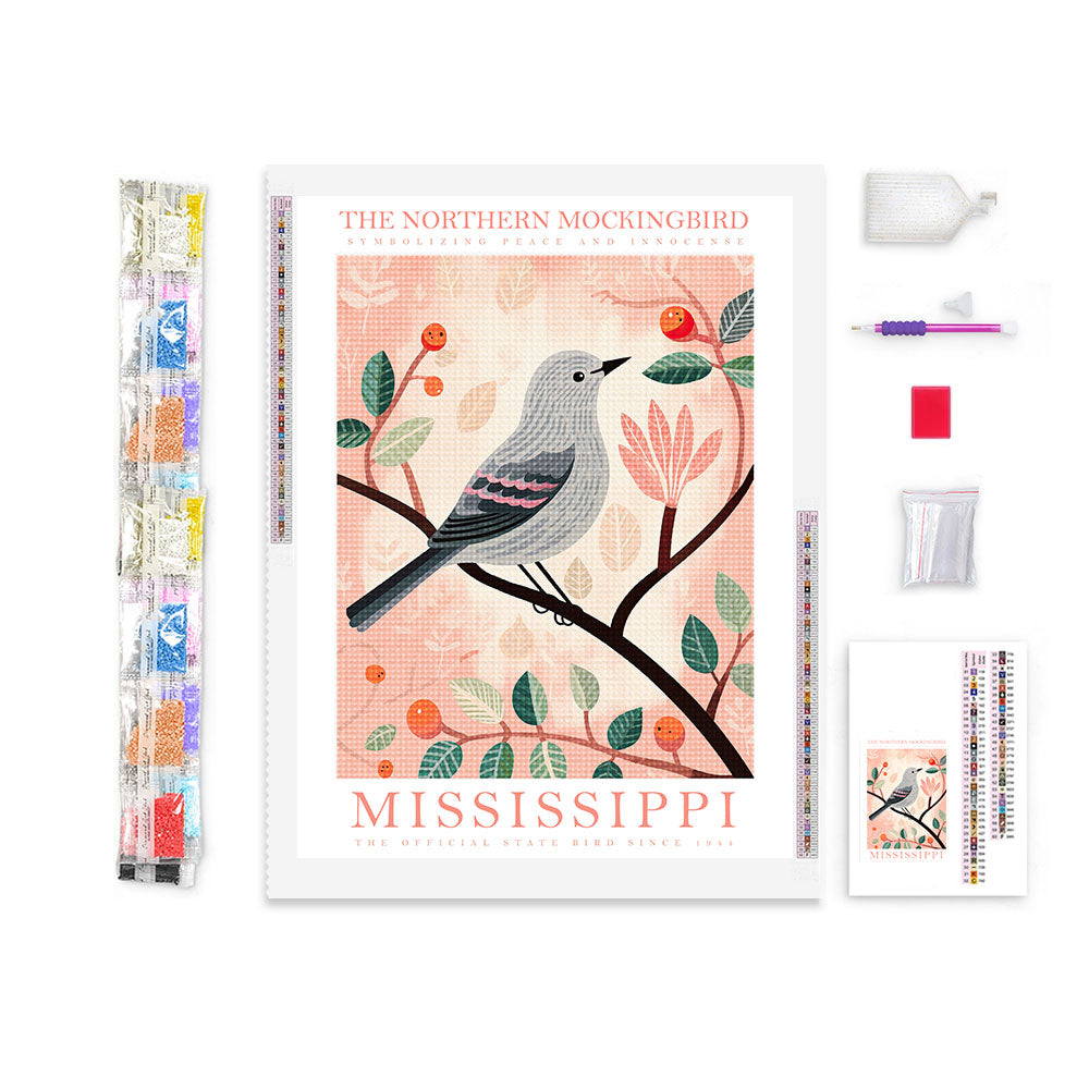 Mississippi State Bird Diamond Painting