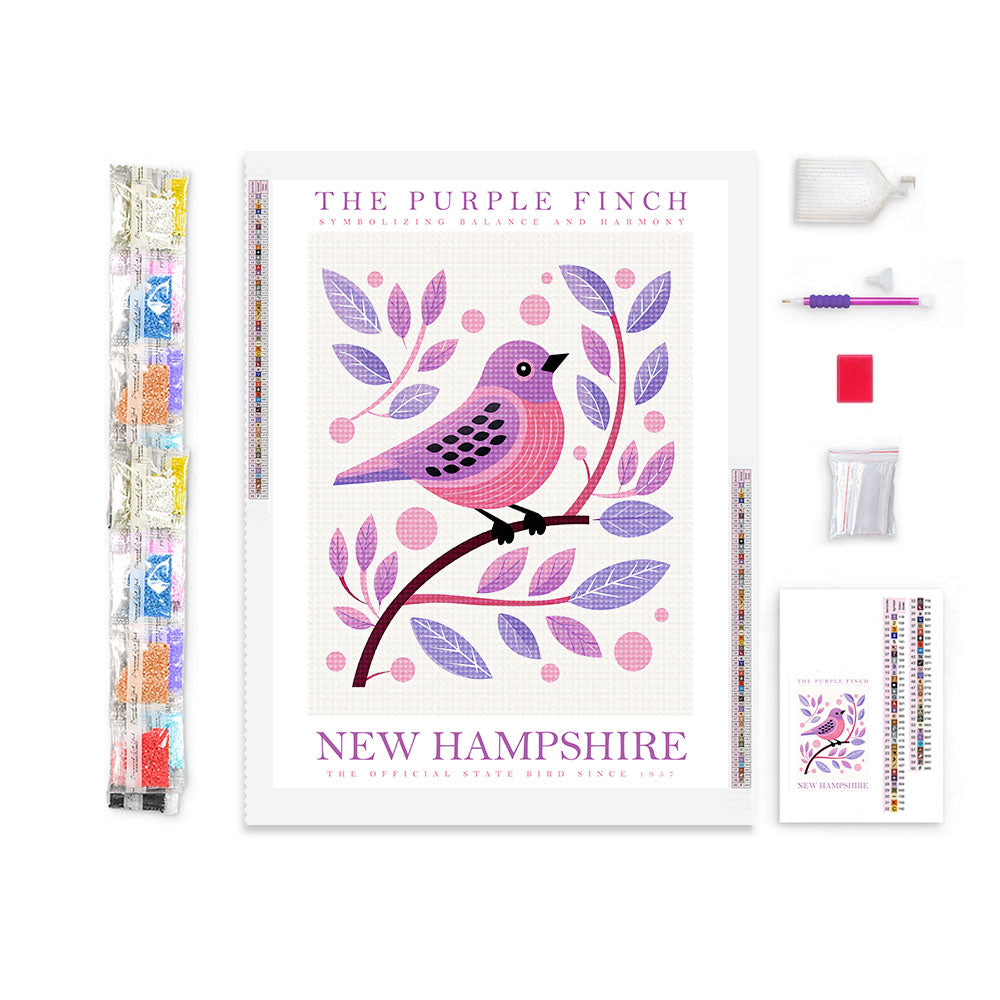 New Hampshire State Bird Diamond Painting