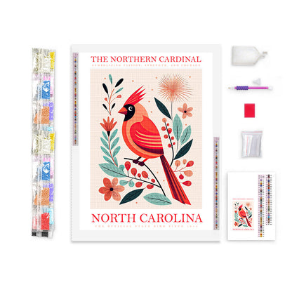 North Carolina State Bird Diamond Painting