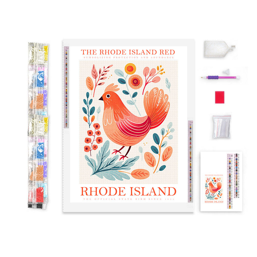 Rhode Island State Bird Diamond Painting