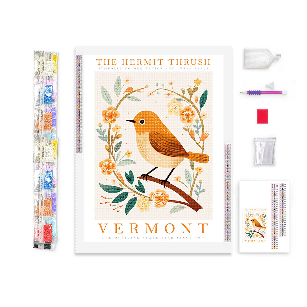 Vermont State Bird Diamond Painting