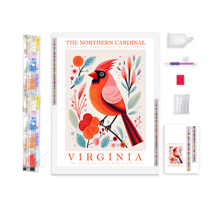 Virginia State Bird Diamond Painting