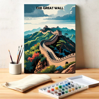 The Great Wall, China - World Heritage | Paint by Numbers Kit