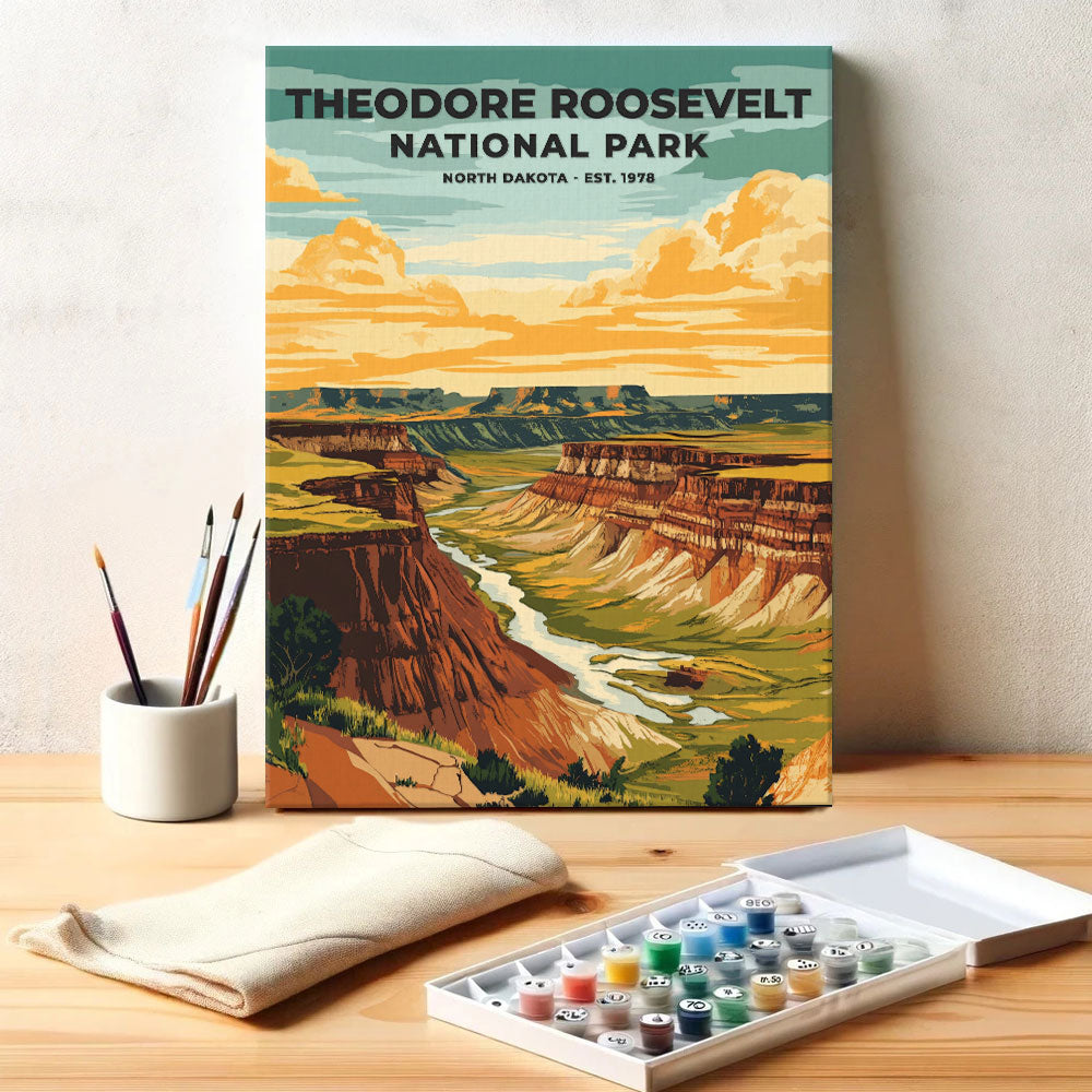 Theodore Roosevelt National Park Heritage Edition | Paint by Numbers Kit