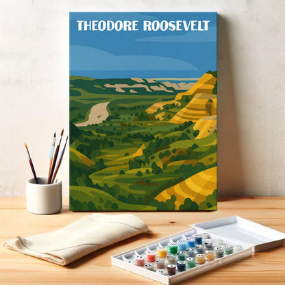 Theodore Roosevelt National Park Beginner | Paint by Numbers Kit