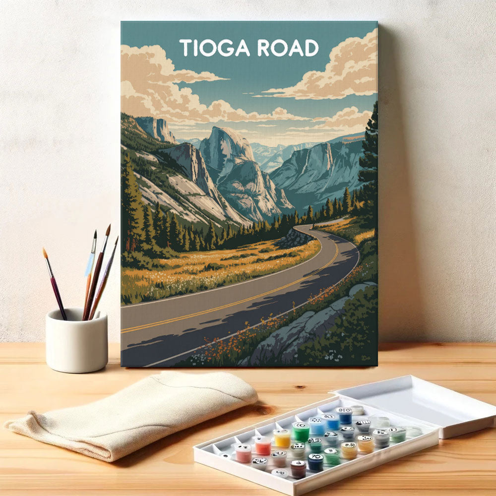 Tioga Road - Yosemite National Park | Paint by Numbers Kit