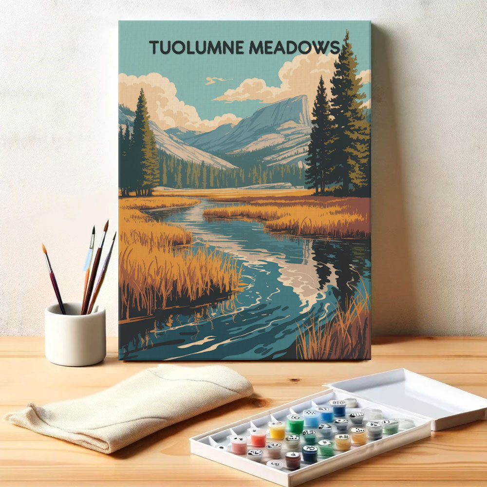 Tuolumne Meadows - Yosemite National Park | Paint by Numbers Kit