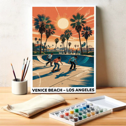 Venice Beach, Los Angeles | US Landmark | Paint by Numbers Kit