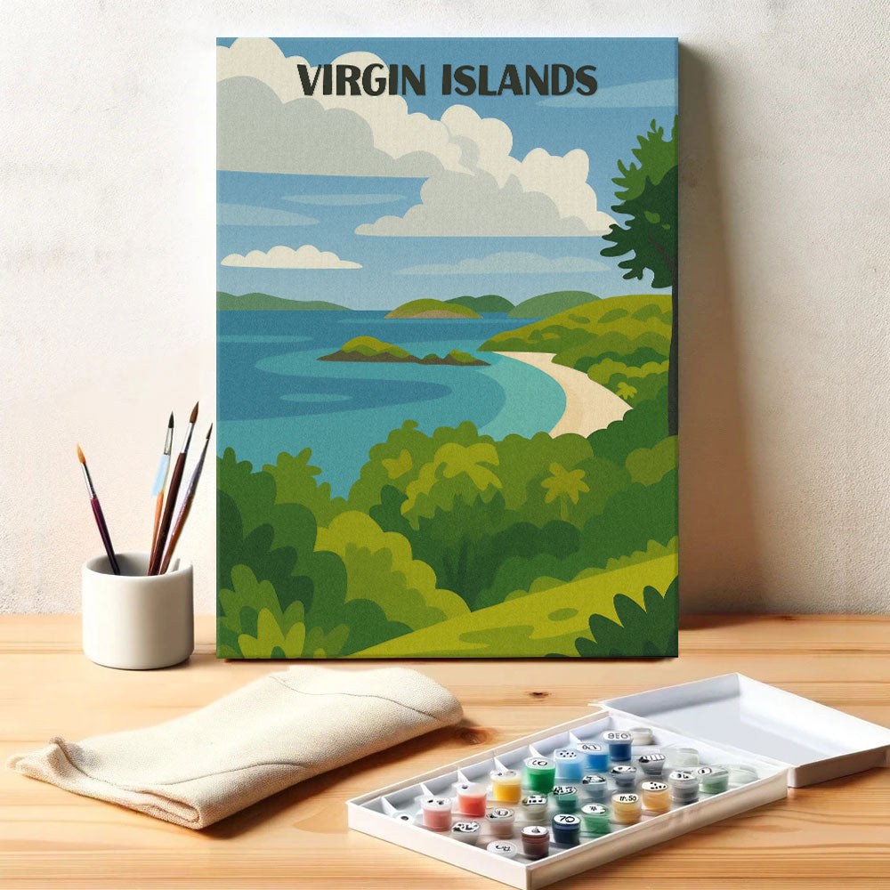 Virgin Islands National Park Beginner | Paint by Numbers Kit