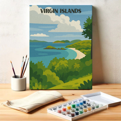 Virgin Islands National Park Beginner | Paint by Numbers Kit