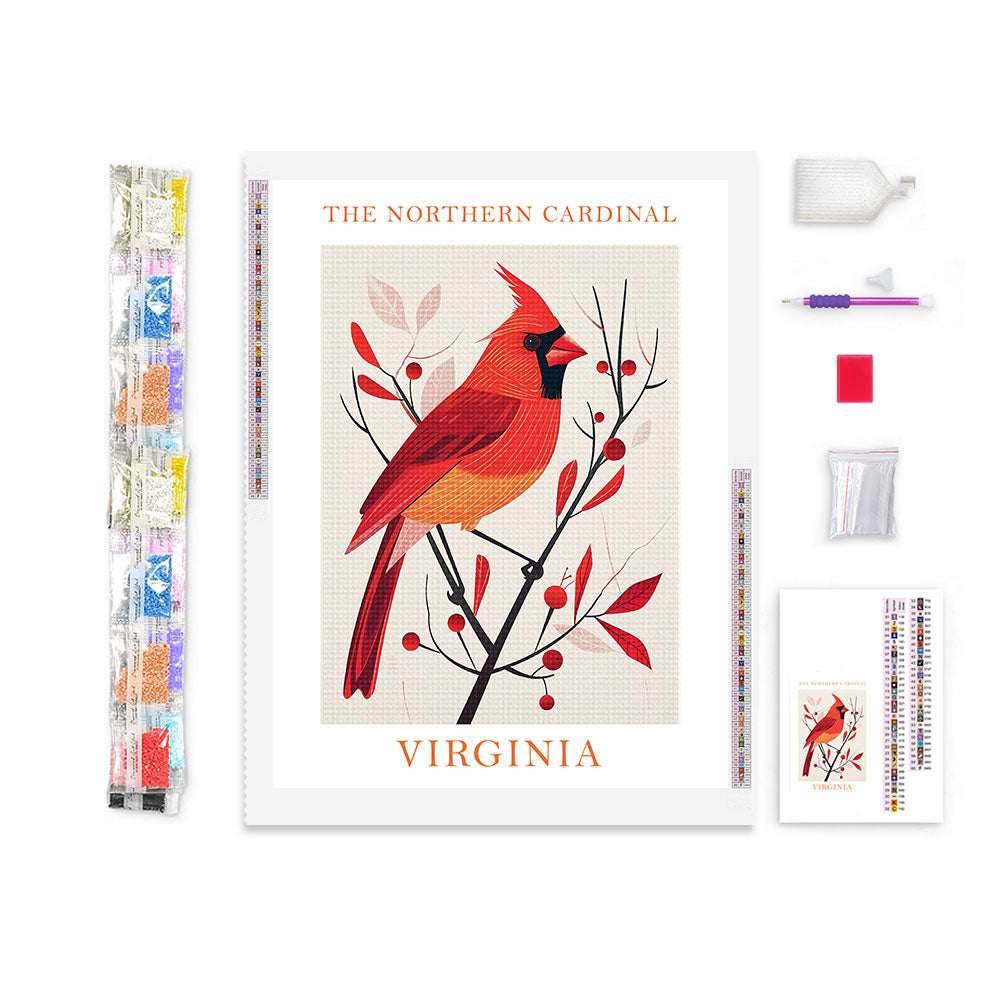 Virginia State Bird Diamond Painting