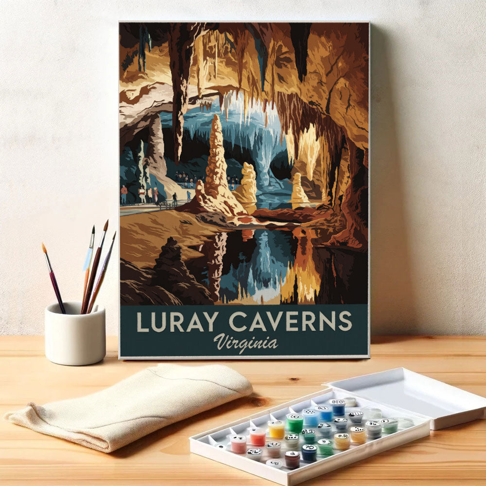 Virginia - Luray Caverns | Paint by Numbers Kit