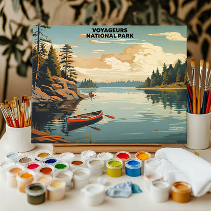 Voyageurs National Park - Landscape | Paint by Numbers Kit