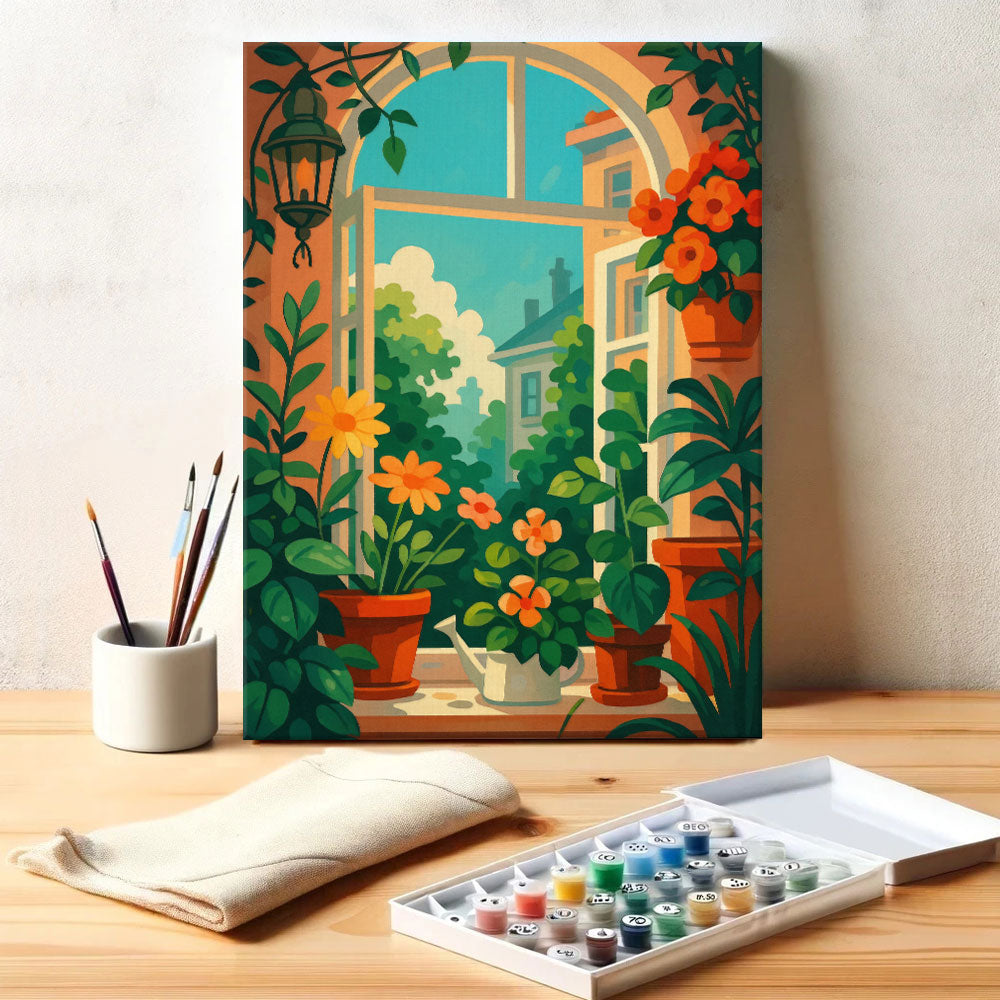 Window Garden | Paint by Numbers Kit