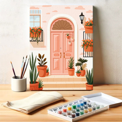 Pink Doorway | Paint by Numbers Kit