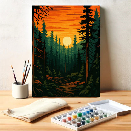Forest Sunset | Paint by Numbers Kit