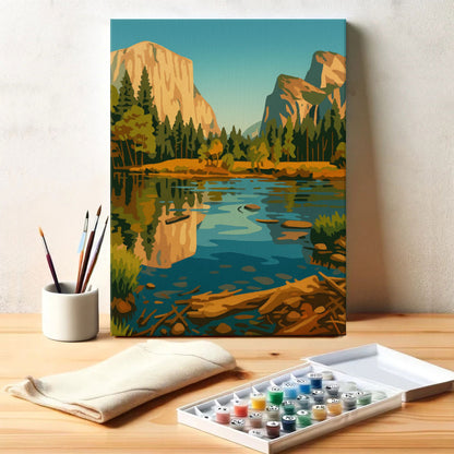 Mountain Lake | Paint by Numbers Kit