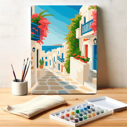 Greek Alley | Paint by Numbers Kit