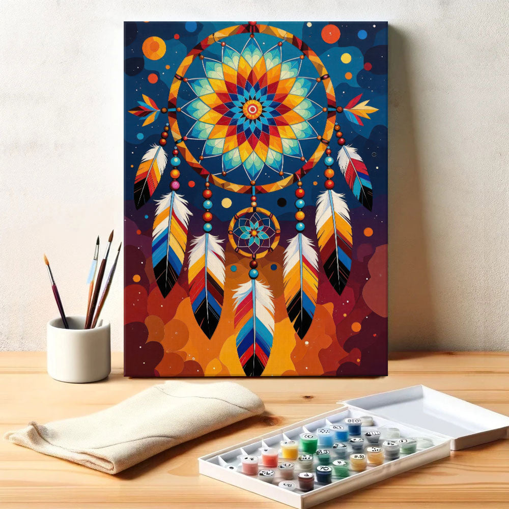 Spirit Catcher - Native American | Paint by Numbers Kit