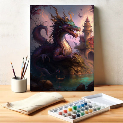 Guardian of the Shattered Tower | Paint by Numbers Kit