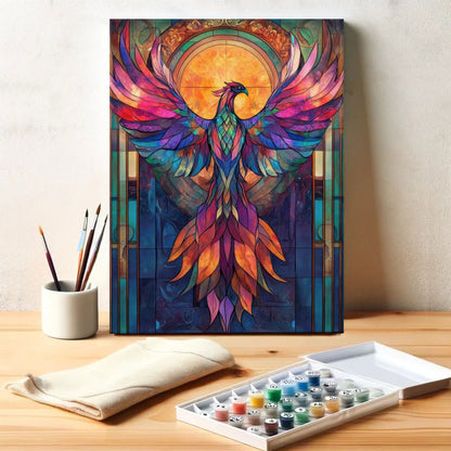 Stained Glass Phoenix | Paint by Numbers Kit
