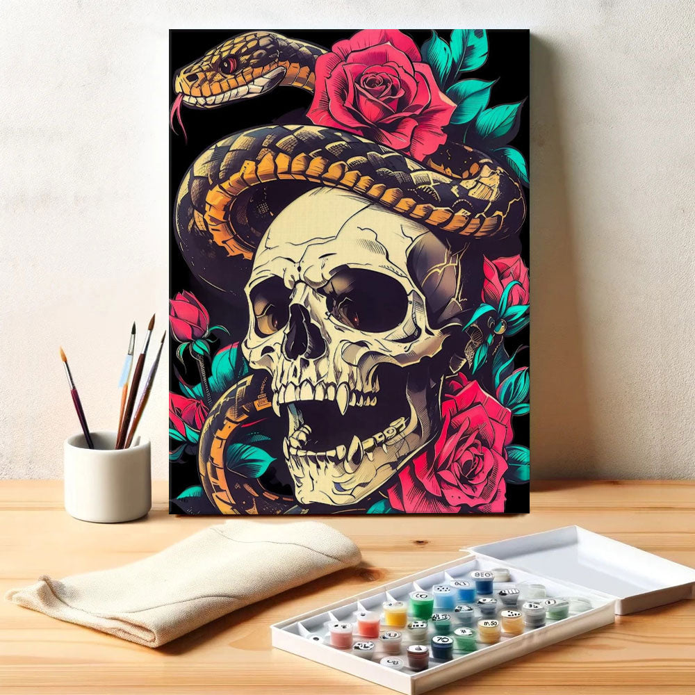 Serpent and Rose | Paint by Numbers Kit