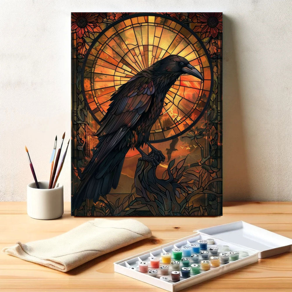 Raven of the Stained Sun | Paint by Numbers Kit